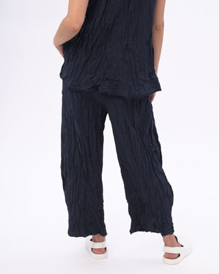 Pleated Crinkled Palazzo Pant