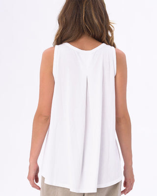 Simple Organic Cotton V-neck Hi-Lo Tank Top