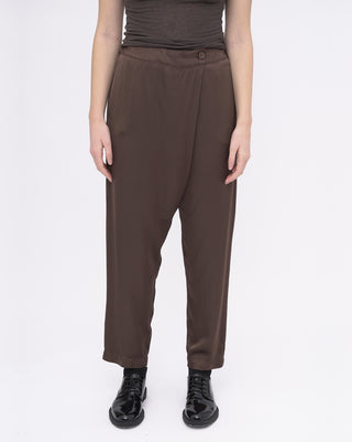 Crossed Waist Straight Leg Pants