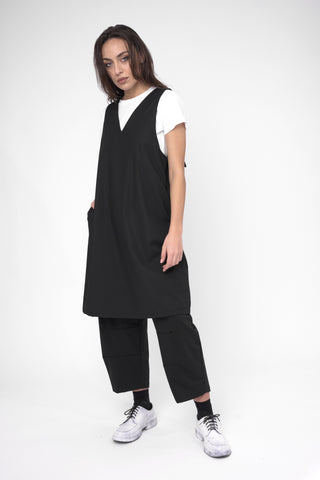 V Neck Back Bow Dress