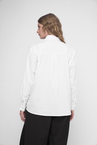 Overlay Buttoned Long Sleeve Shirt