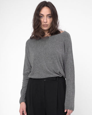 Round Neck Raw Edge Sweater