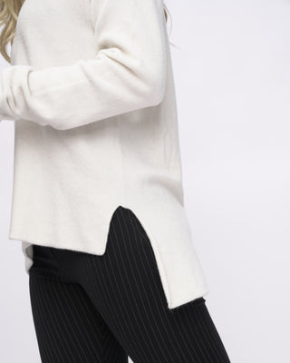 V-Neck Raw Seam Sweater