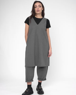 V Neck Back Bow Dress