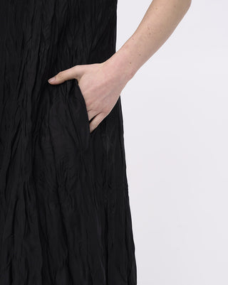 Crinkled Silky Maxi Slip Dress