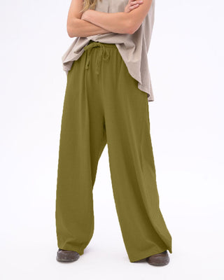 Organic Cotton Palazzo Elastic Pants
