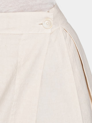 Box Pleated Midi Skirt