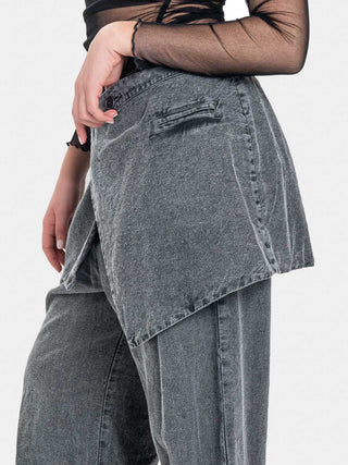 Cotton-Linen Mini Skirt