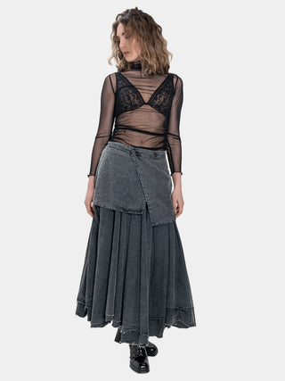 Cotton-Linen Mini Skirt