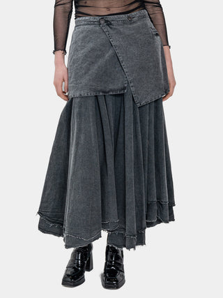 Cotton-Linen Mini Skirt