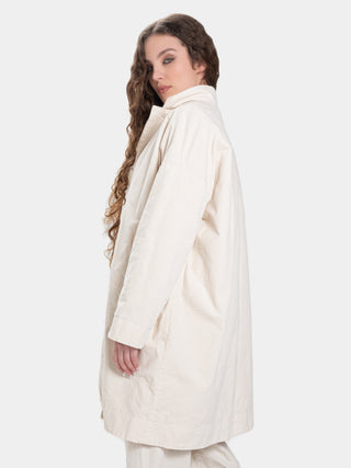 Vintage Look Shawl Collar Coat