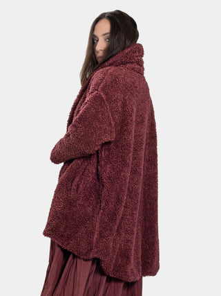 Shawl Collar Teddy Coat
