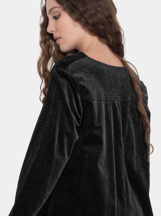 Velvet V-Neck Tunic