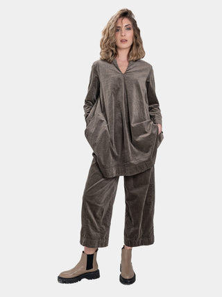 Velvet V-Neck Tunic