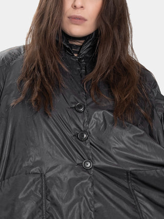 Raglan Sleeve Padded Swing Coat