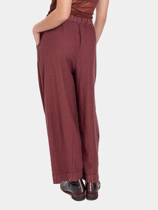 Elastic Waist Pleated Trousers