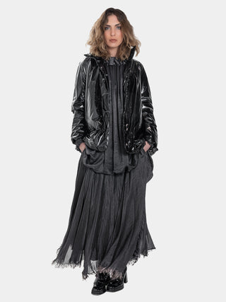 Raglan Padded Vinyl Swing Coat