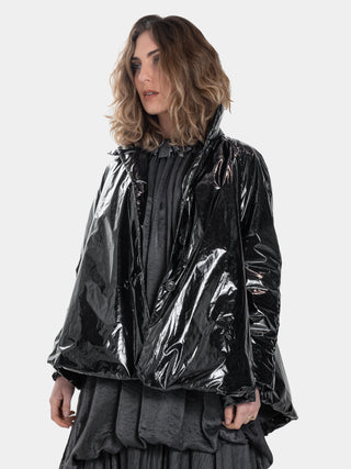 Raglan Padded Vinyl Swing Coat