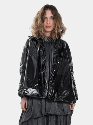 Raglan Padded Vinyl Swing Coat