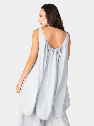 Hi Lo Drawstring Hem Cotton Tank