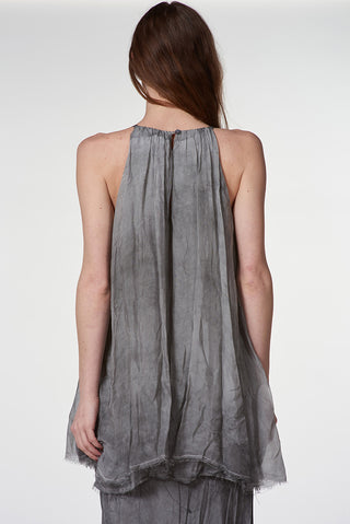 Double Layer Top with Halter Neckline