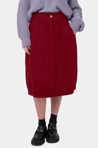 Cotton Linen Cargo Skirt - Baci Fashion