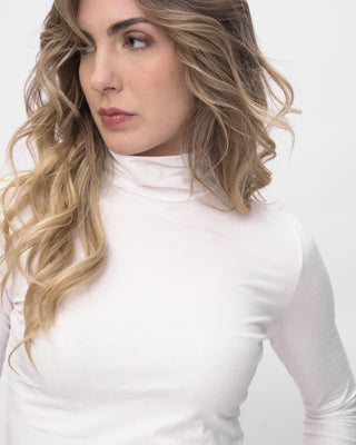 Cowl-Turtleneck-Long-Sleeve-T-Shirt-close-up by baci