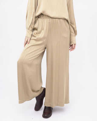 baci fashion Elastic Waist Silk Palazzo Pants