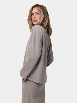 Hi-Lo-Round-Neck-Cotton-Sweatshirt-side by baci