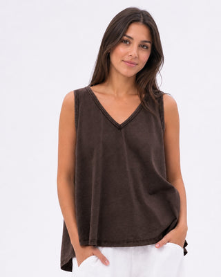 Organic-Stonewashed-Simple-V-neck-Tank-Top by baci
