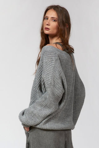 Alpaca Blend V - Neck Sweater - Baci Fashion