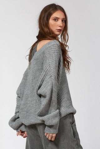 Alpaca Blend V - Neck Sweater - Baci Fashion