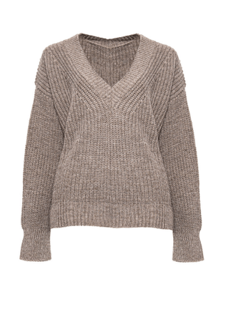 Alpaca Blend V - Neck Sweater - Baci Fashion