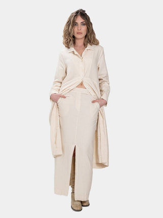 Amphora Coat With Zipper - Baci Fashion