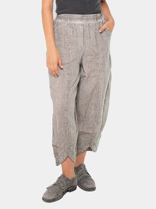 Ankle V Cut Barrel Trousers - Baci Fashion