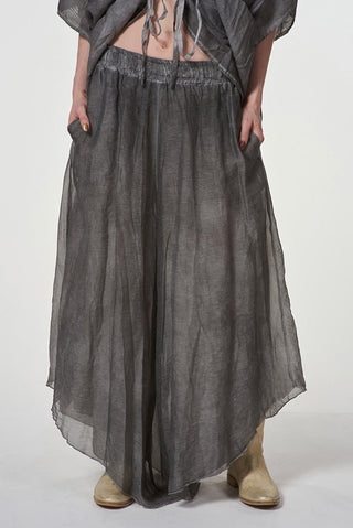 Asymmetric Cut Palazzo Pants - Baci Fashion