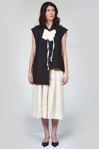 Asymmetric Vest with Welt Pockets - Baci Fashion