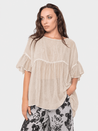 Babydoll Flutter Top - Baci Fashion