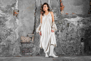 baci amici amphora pleated maxi dress spring summer 26 collection
