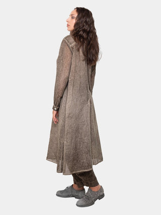 Back Split Cotton Shirt - Baci Fashion