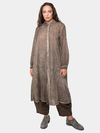 Back Split Cotton Shirt - Baci Fashion