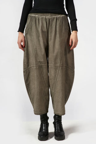 Barrel Pants with Decorative Stitching - Baci Fashion