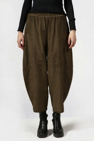 Barrel Pants with Decorative Stitching - Baci Fashion