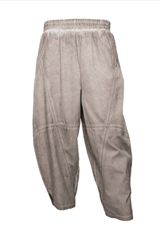 Barrel Pants with Decorative Stitching - Baci Fashion