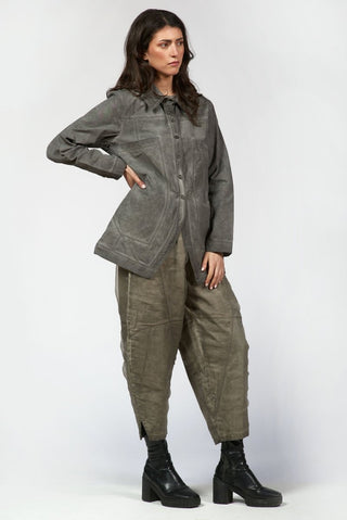 Barrel Pants with Organza Overlay - Baci Fashion