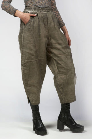 Barrel Pants with Organza Overlay - Baci Fashion