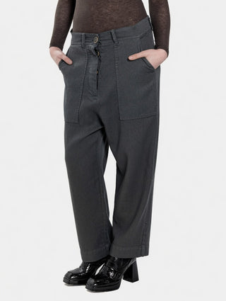 Belted Patch Pocket Trousers - Baci Fashion