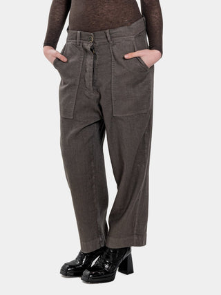 Belted Patch Pocket Trousers - Baci Fashion