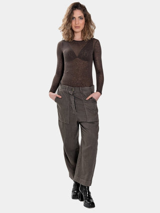 Belted Patch Pocket Trousers - Baci Fashion