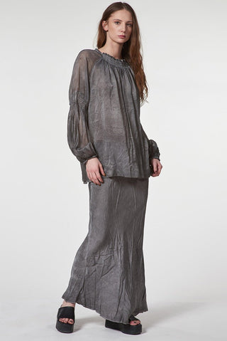 Bias - Cut Satin Skirt - Baci Fashion